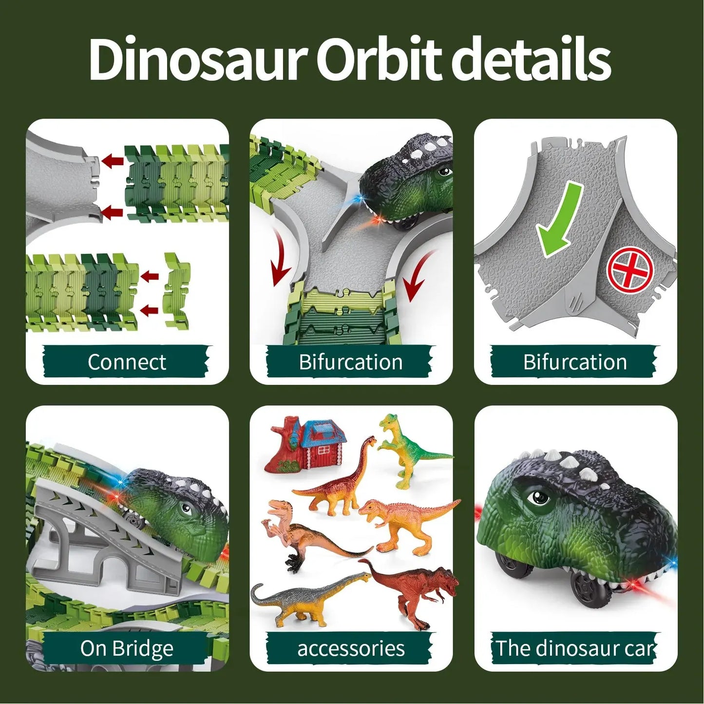 Dino Adventure Track Toy Set